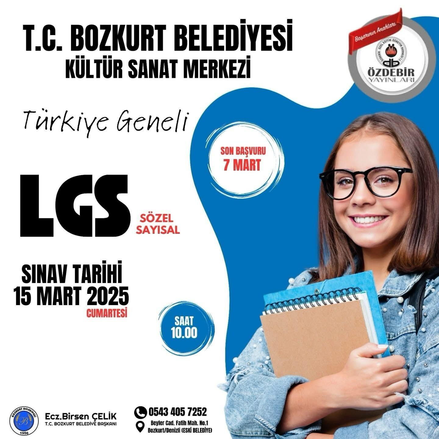 Bozkurt Belediyesi, LGS Öğrencileri İçin Ücretsiz Deneme Sınavı Düzenliyor