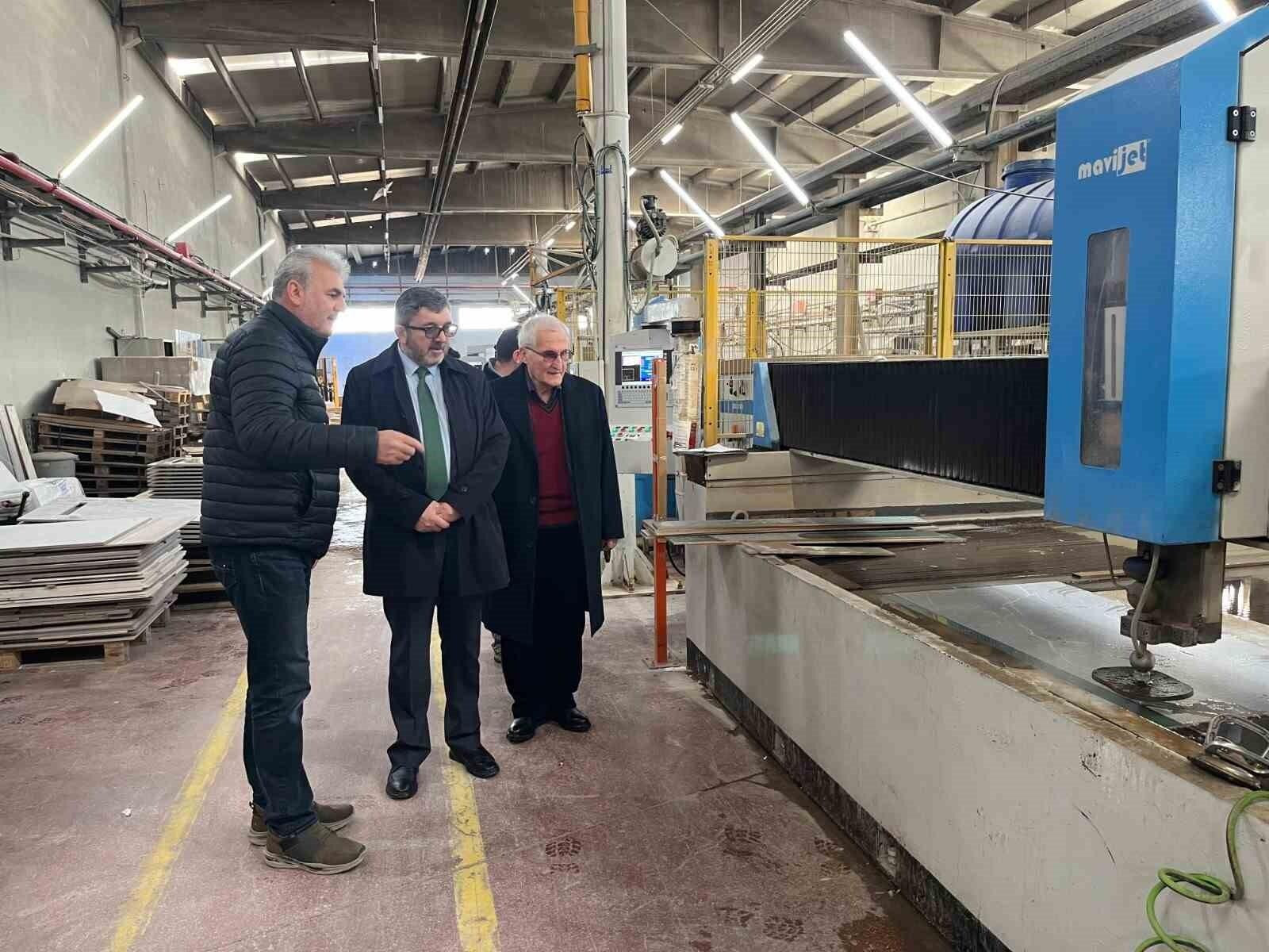 BŞEÜ Rektörü Granit Seramik Fabrikasını Ziyaret Etti