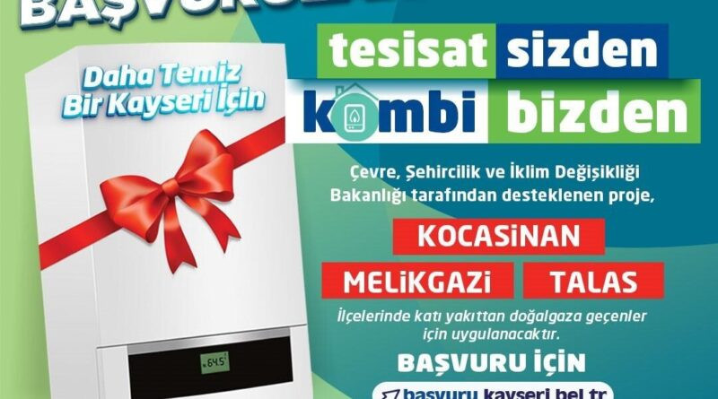 Büyükşehir’in ‘tesisat sizden, kombi bizden’ projesi 2025 yılı başvuruları başladı 1