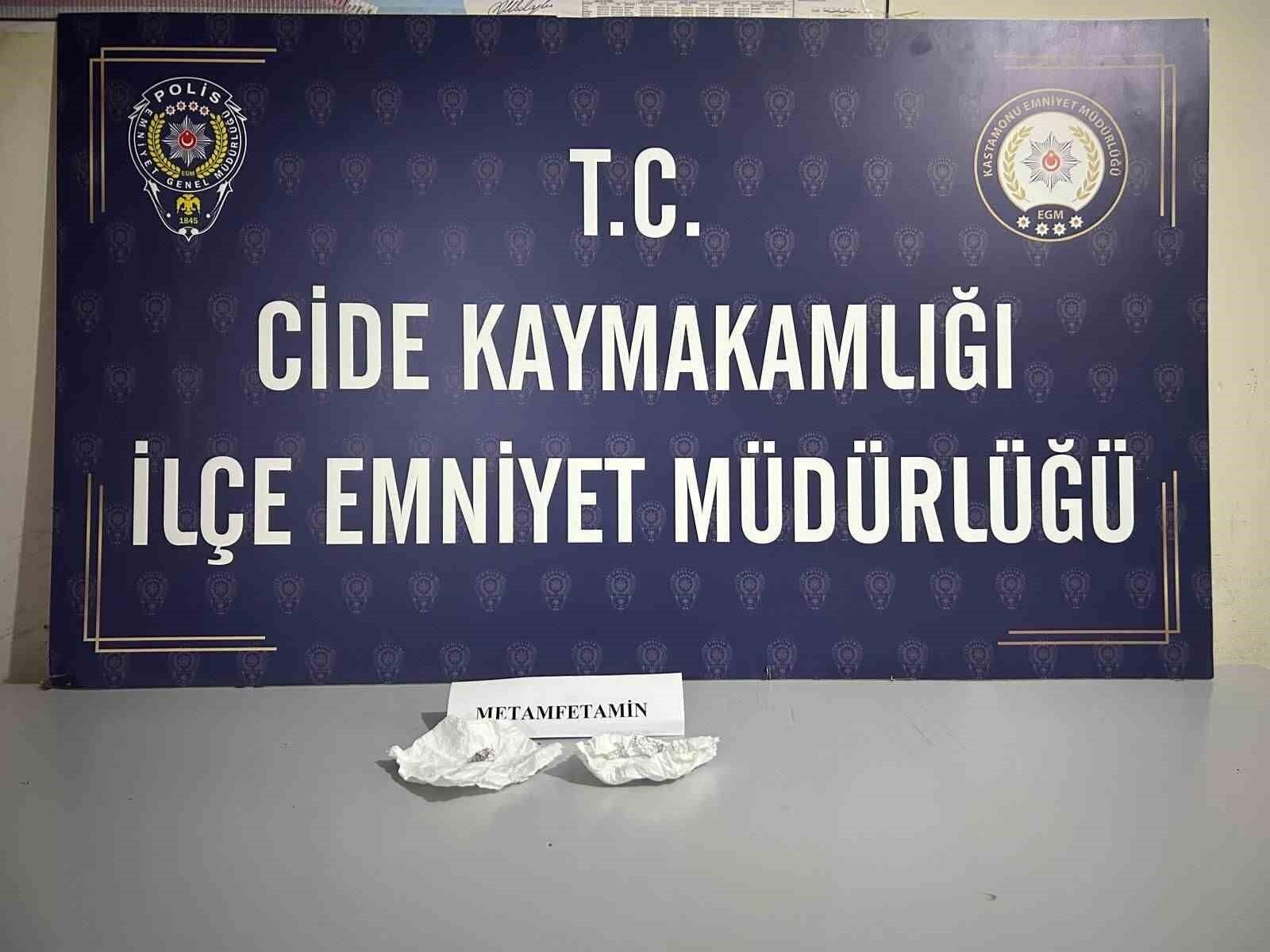 Cide’de Polis Operasyonu Sonucu Metamfetamin Ele Geçirildi