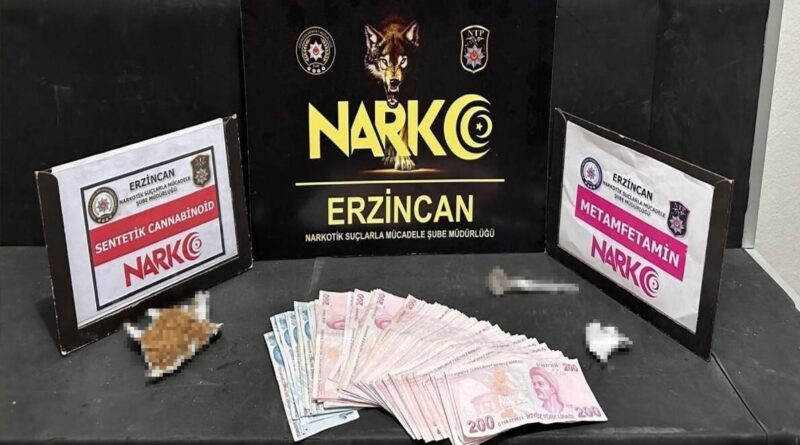 Erzincan’da bir miktar uyuşturucu ele geçirildi 1