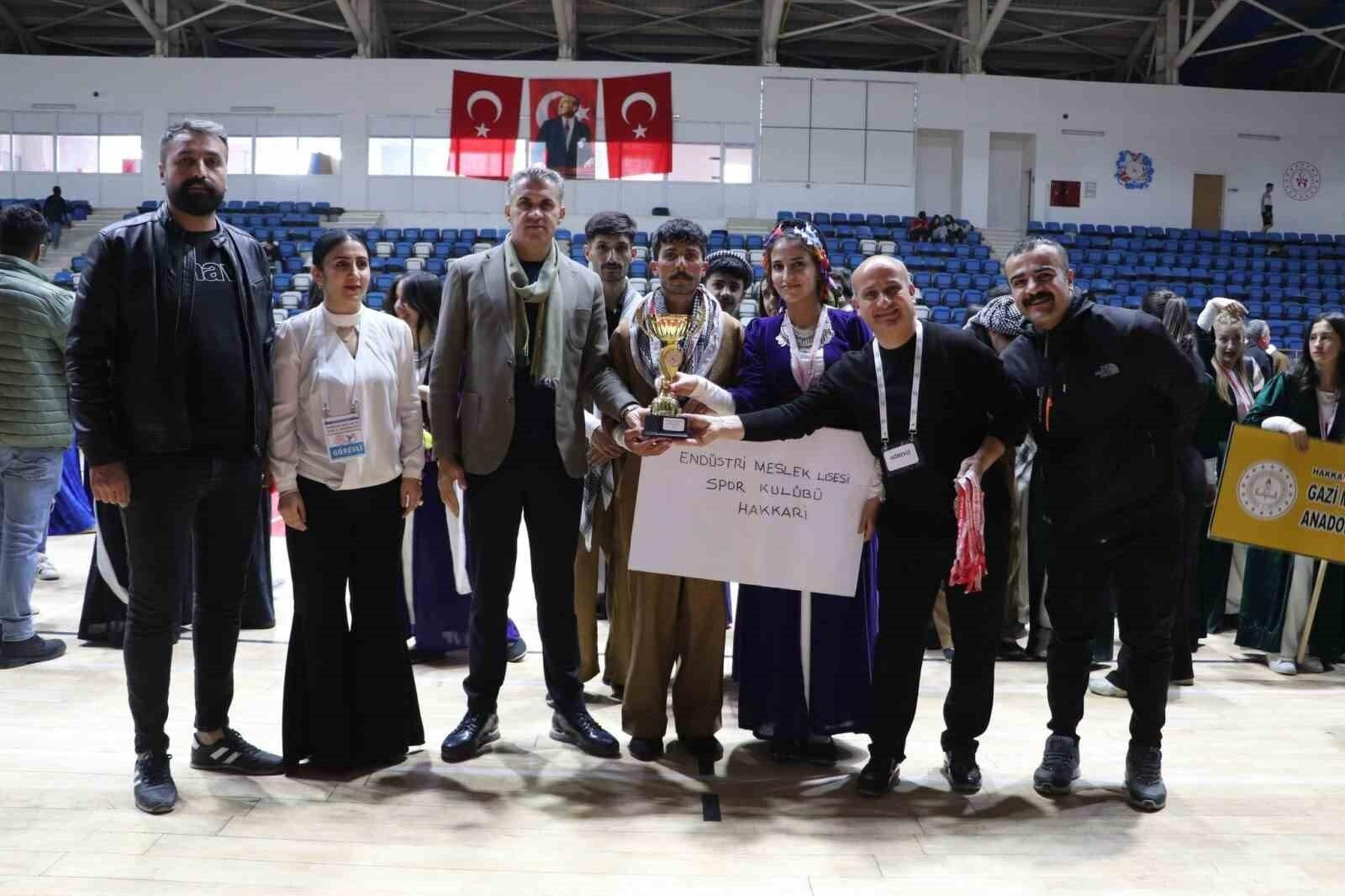 Hakkari’de Halk Oyunları İl Birinciliği Yarışması Sonuçlandı