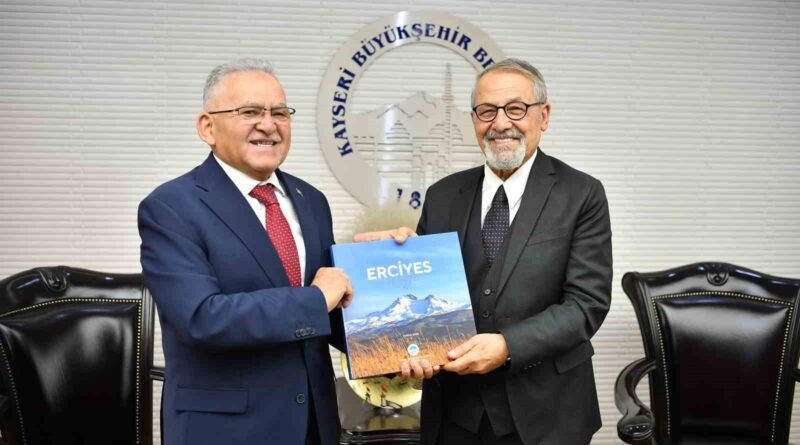 Kayseri Büyükşehir Belediye Başkanı Dr. Memduh Büyükkılıç, Prof. Dr. Naci Görür ve Yavuz Sarı'yı Karşıladı 1