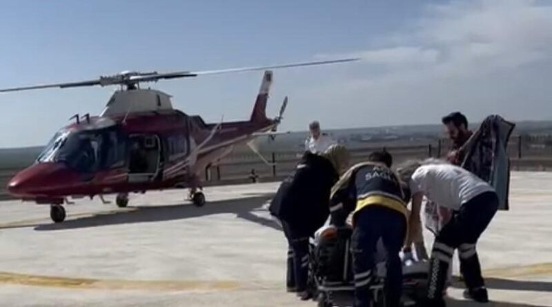 Kulu’da kalp krizi geçiren hasta için helikopter ambulans havalandı 1