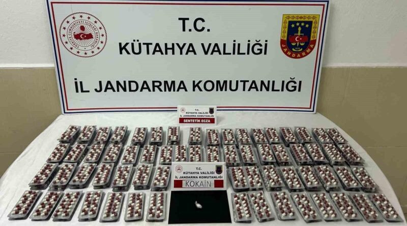 Kütahya'da 2870 Sentetik Hap Ele Geçirildi, 1 Şüpheli Gözaltına Alındı 1