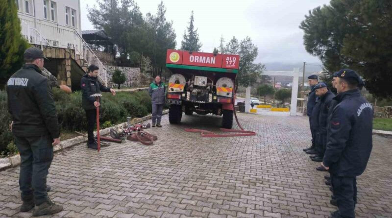 Muğla Menteşe'de Jandarma Personeline Yangın Eğitimi 1