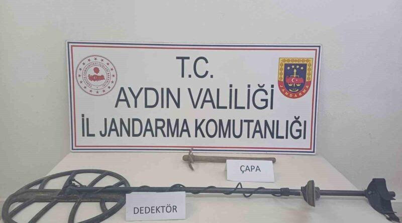 Sultanhisar’da kaçak kazıya jandarma baskını 1