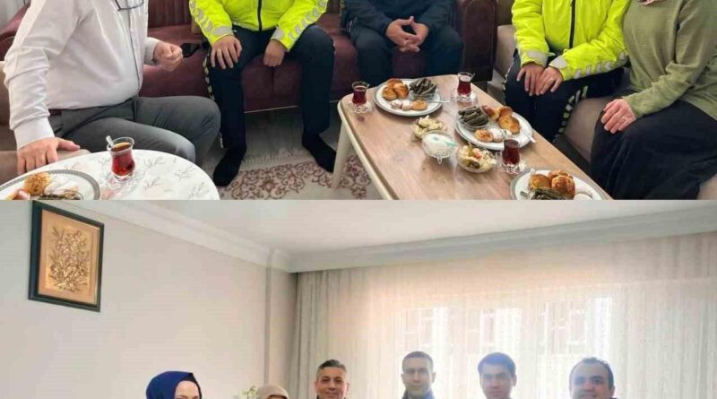 Tekirdağ İl Emniyet Müdürlüğü, Yıllarca Hizmet Eden Polis Çiftlerini Ziyaret Edip Teşekkür Etti 1