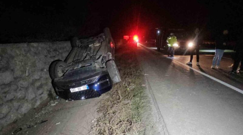 Tokat'ın Erbaa'da Kaza: Çip Takla Attı, 4 Kişi Yaralandı 1