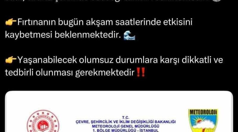 Valilik Sakarya’nın sahil kesimleri için uyardı 1