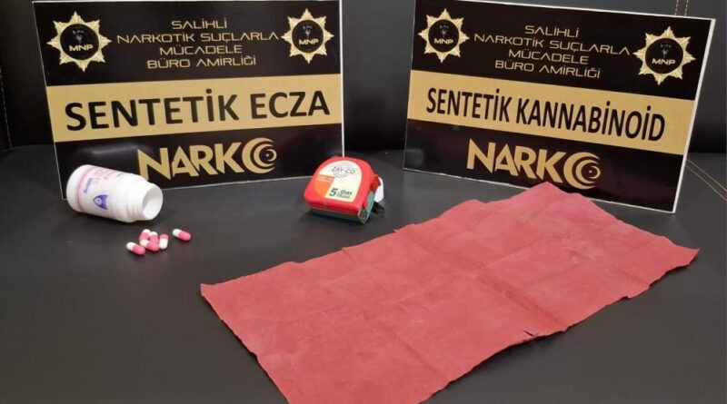 Manisa’da şüpheliden kağıda emdirilmiş uyuşturucu çıktı 6