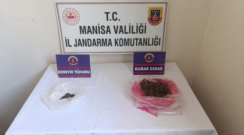Alaşehir'de uyuşturucu taciri gözaltına alındı 1