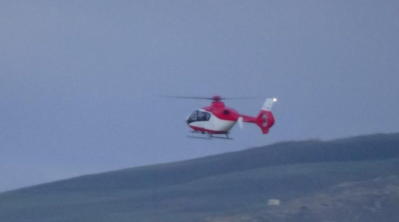 Ambulans helikopter 10 günlük bebek için havalandı 1