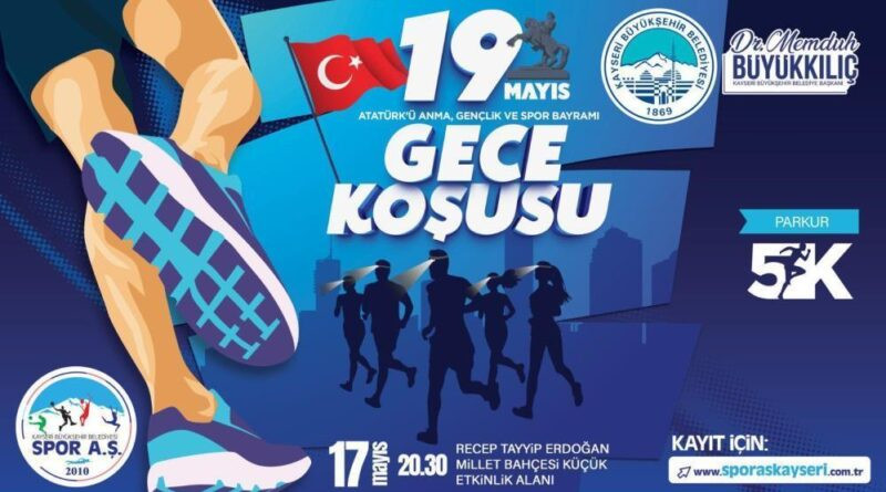 Büyükşehir Spor A.Ş.’den 19 Mayıs Gece Koşusu 1