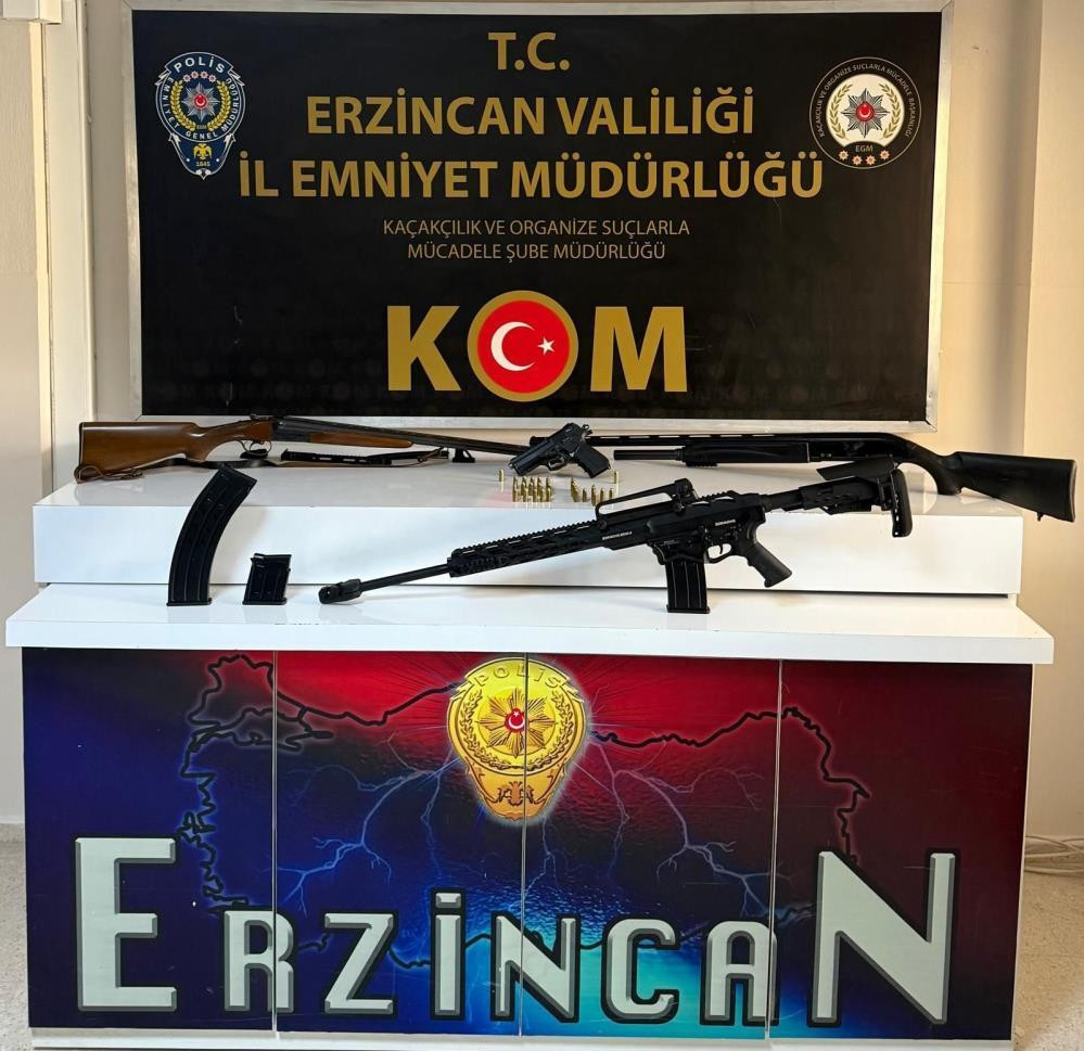 Erzincan’da silah operasyonu; 2 kişi yakalandı