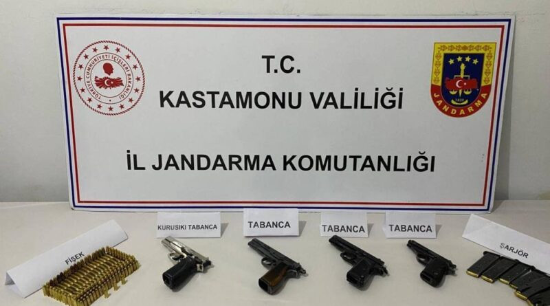 Kastamonu’da kaçak silah operasyonu: 1 gözaltı 1