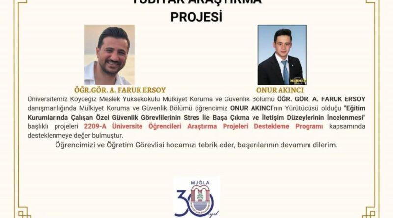 Köyceğiz Meslek Yüksek Okulu öğrencisinin projesi desteklenmeye değer bulundu 1
